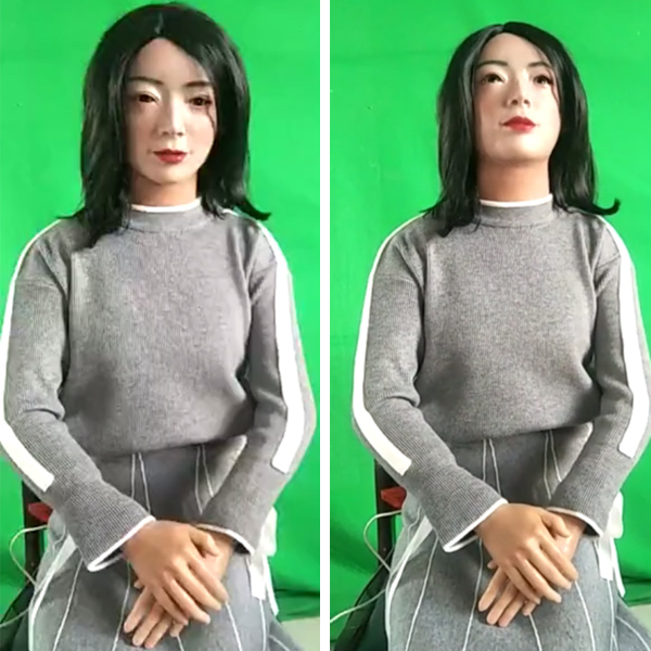 機器人硅膠頭部上下擺動